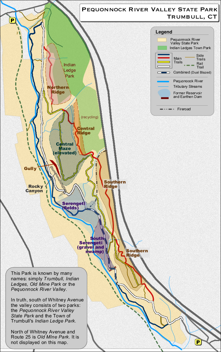 Pequonnock Valley Trail Map - Regions