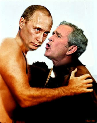 Putin and Bush
